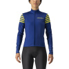 Castelli Autunno W LS jersey, Soldalite blue/ Brilliant yellow Veľkosť: M Dámsky zateplený dres s dlhým rukávom