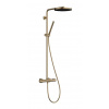 Hansgrohe Pulsify S Puro Sprchový set s termostatom, priemer 26 cm, 1 prúd, EcoSmart, kefovaný bronz 24223140-HG
