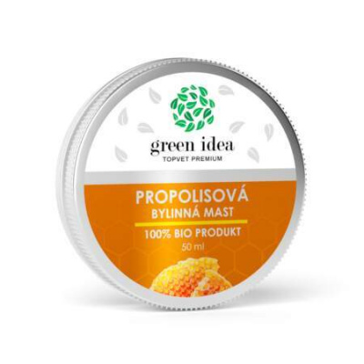TOPVET Bio propolisová masť 50 ml - Green Idea Supplements propolisová bylinná masť 100% Bio Product 50 ml