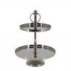 Chic Antique Kovový etažér Silver 35 cm