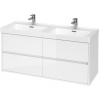 Cersanit CREA Skrinka umývadlová závesná 119,4x53,3x44,7cm, Biela lesk S931-001 S931-001