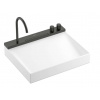 Hansgrohe Avalegra Umývadlo 58x48 cm, s termostatickou batériou a spŕškou, 2 prúdy, bez prepadu, kefovaný čierny chróm 22472340-HG