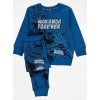 Teplaková súprava - George Children's Tracksuit Veľkosť 98 čierna, modrá (Black Leopard Tracksuit Marvel George 2-3L)