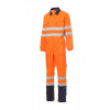 Pracovný overal PAYPER SHIP, fluorescenčná oranžová / navy modrá, 5XL
