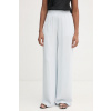 BOSS nohavice wide leg dámske z viskózy Tiana10 50557442 modrá 38