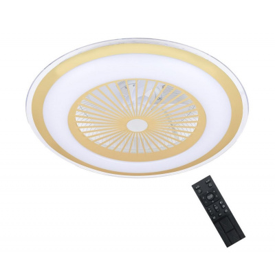 Brilagi | Brilagi - LED Stmievateľné svietidlo s ventilátorom RONDA LED/48W/230V zlatá + DO | BG0371