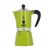 BIALETTI Rainbow na 6 šálok espressa (6 tz) zelená – hliníkový tlakový kávovar