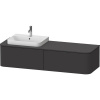 Skrinka pod umývadlo DURAVIT Happy D.2 Plus grafitová 160 x 35,4 x 55 cm 1047620; HP4944L8080
