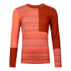 Dámske funkčné tričko ORTOVOX 185 Rock'n'Wool Long Coral XL