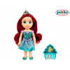 Disney Princezná Bábika s Hrebeňom 15 cm - 4 Varianty: Ariel, Bella, Locik