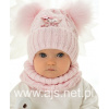 AJS 48-332 Dievčenský klobúk+golfový set Růžová 44-48 cm