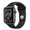 SES Silikónový remienok pre chytré hodinky Apple Watch SE 44 mm (2024) - čierny 17808