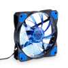 Ventilátor 120mm MOLEX / 3-pin 15 LED modrá dioda AW-12C-BL