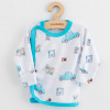 Dojčenská košieľka New Baby Classic II cars Modrá 56 (0-3m)
