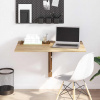 zahrada-XL Skladací stolík na stenu, dubová farba 100x60 cm 243053