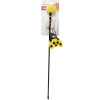 Flamingo Cat Dangler Happy Bug - udica na mačku s lienkou, brmbolcom a zvončekom - žltá