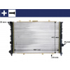 MAHLE Chladič, chlazení motoru BEHR CR 520 000S