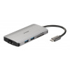 D-Link DUB-M810 dokovací stanice/replikátor portů Kabel USB 3.2 Gen 1 (3.1 Gen 1) Type-C Hliník