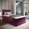 Textilomanie Čalúnená posteľ boxspring GLORIEN 90x200 cm purpurová Matrac: Matrac Bonell pružinový