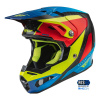 prilba FORMULA CARBON PRIME FLY RACING - USA (hi-vis modrá červená) XL