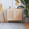 vidaXL Lamelové dvierka na skrinku 2 ks 61,5x39,4 cm, borovicový masív - Hnedá - 129595-75625