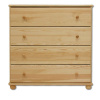 Drewmax Komoda KD119, 100x100x47, borovice (Barva dřeva: Přírodní (lakovaná))
