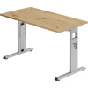 Písací stôl Mini-Office C ,podstavec s C-nohami strieborná