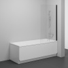 Ravak NVS1-80 Vaňová zástena 1-dielna pevná 80x140cm, Black, Transparent 7O840300Z1