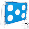 Prenosná futbalová bránka 213 x 152 x 75 cm (Tréningová KOVOVÁ FUTBALOVÁ BRANKA S PRESNOU PODLOŽKOU PRE DETI 213x152)
