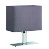 Trio - MING Trio - lampa stolová - šedý textil + chróm - 230mm