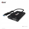 CLUB3D CSV-1611 adaptér/kábel 0,22 m USB Type-C na HDMI + VGA (D-Sub) C...