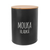 Orion Dóza Hladká mouka BLACK 13 cm 153693