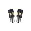 Autožiarovka LED BA15S 12V CARCLEVER 30LED 3020SMD biela 2ks