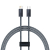 Kábel Baseus Dynamic Series USB-C na Lightning, 20W, 1m (sivý)