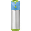 B.Box Termoska na nápoj so slamkou 500 ml – modrá/zelená