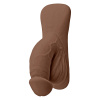 TPE packer Squishy Flesh, tmavo telová