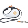 Vodítko samonavíjecí 25kg/5m černobílo/oranžová Kiwi