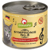 GranataPet Symphonie No.8 - vysokomäsité krmivo pre mačky, bažanta a kačicu s kuracím mäsom - 12x 200g