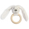 Happy Horse | Králiček Richie s dreveným krúžkom - krémový veľkosť: 12 cm