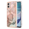 Gumený kryt Full Marble na Motorola Moto G13 / G23 / G53 5G - Rose Gold