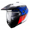 Prilba na motorku CABERG Tourmax Enduro Titan white blue red - L (59/60)