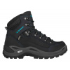 Lowa Renegade GTX Mid W asphalt/turquoise dámské nepromokavé kožené trekové boty - 38 EUR