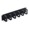 TRITON 19'' vyväzovací panel 2U 6x háčik 70x85mm čierny kov RAB-VP-X22-A1