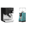 Rancilio Silvia E, black + Eureka Mignon Specialita, CR tiffany blue