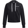 Under Armour Bundy Essential Fleece Script FZ Hoodie Čierna