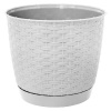Prosperplast Ratolla Round Drlo 30,0 cm biely