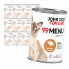 John Dog for Cats mokré krmivo pre hydinu 0,4 kg