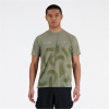 New Balance London Edition Printed Athletics Run pánske tričko Khaki Print S