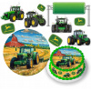 DIGITÁLNA TLAČ Jedlý obrázok na tortu JOHN DEERE Traktory Farmár + POSTAVY + TEXT