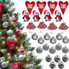 Vianočné ozdoby - Vianočné ozdoby na vianočný stromček 29 ks sada
